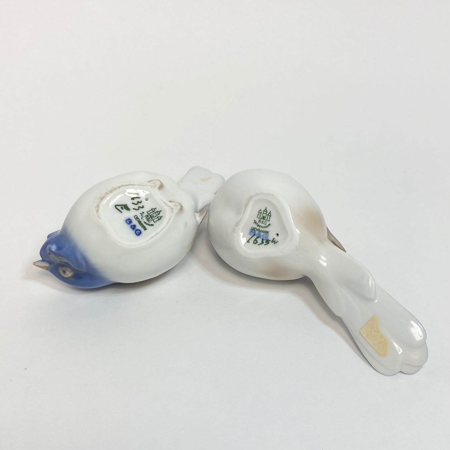 Bing & Grondahl - Titmouse Birds "Optimist" & "Pessimist" 1950s