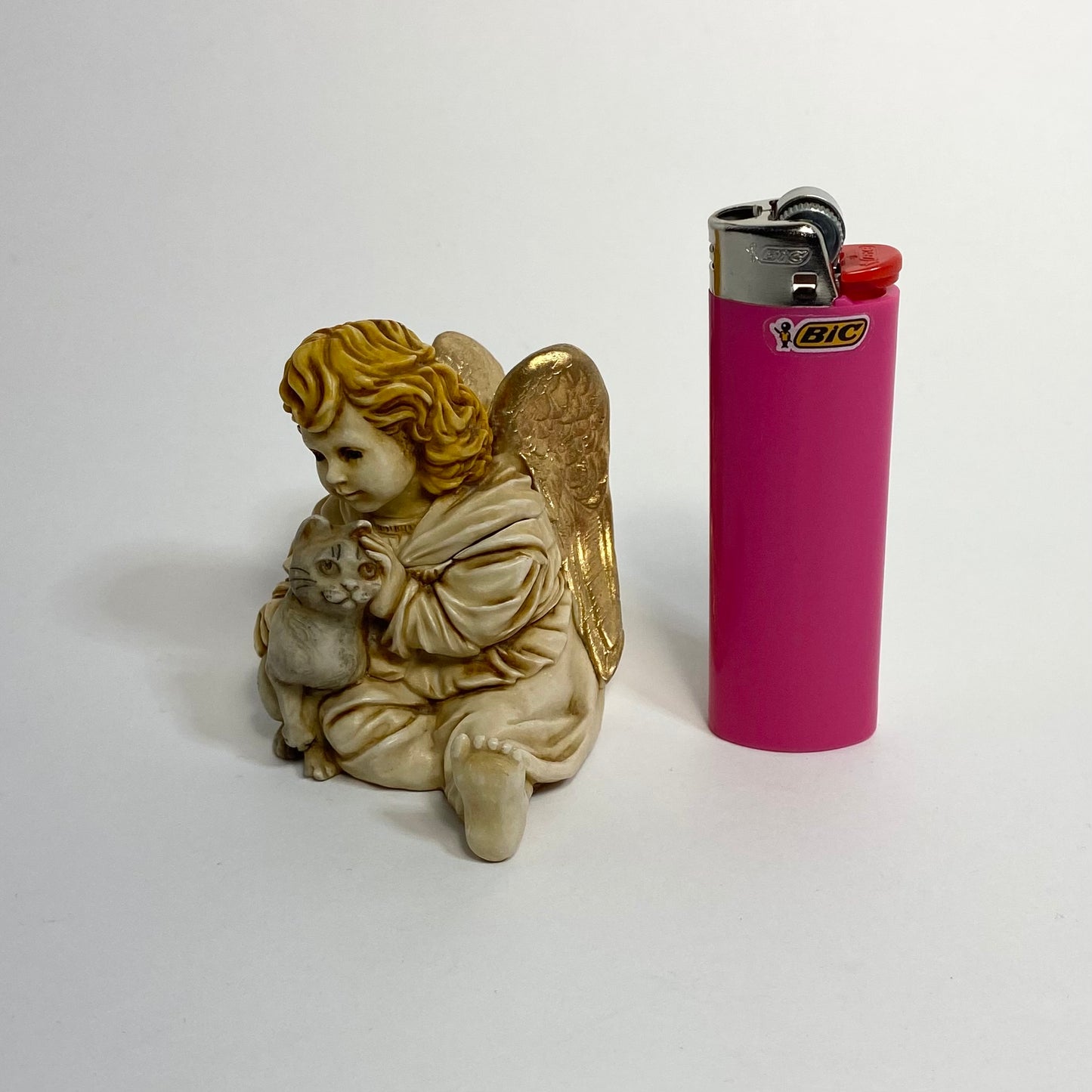 Harmony Kingdom - David Lawrence - Angel with Cat Trinket Box 2003