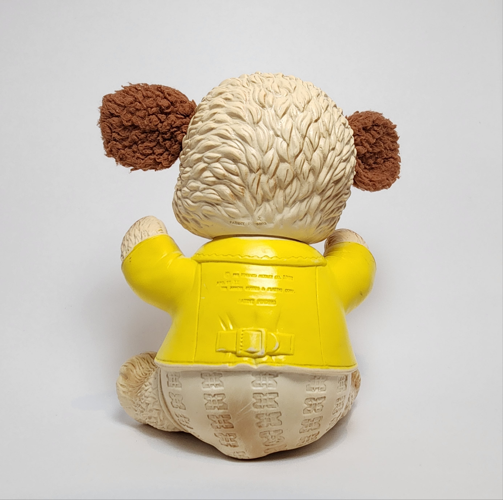 Arrow Rubber and Plastics Corporation - Edward Mobley - Yellow Bear Rubber Squeak Toy 1962