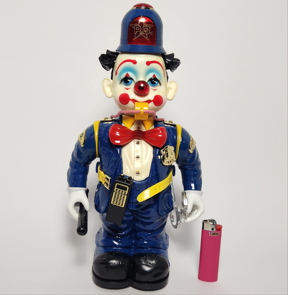 New Bright - Bump'n Bobby Clown Policeman Toy 1989