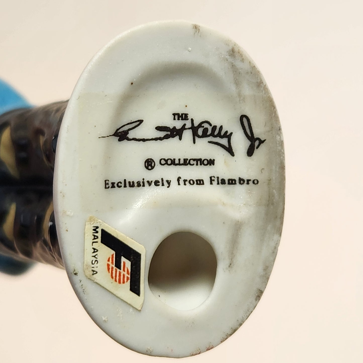 Flambro - Emmett Kelly Jr. - Porcelain Bisque Hobo Clown Policeman Ornament 1984