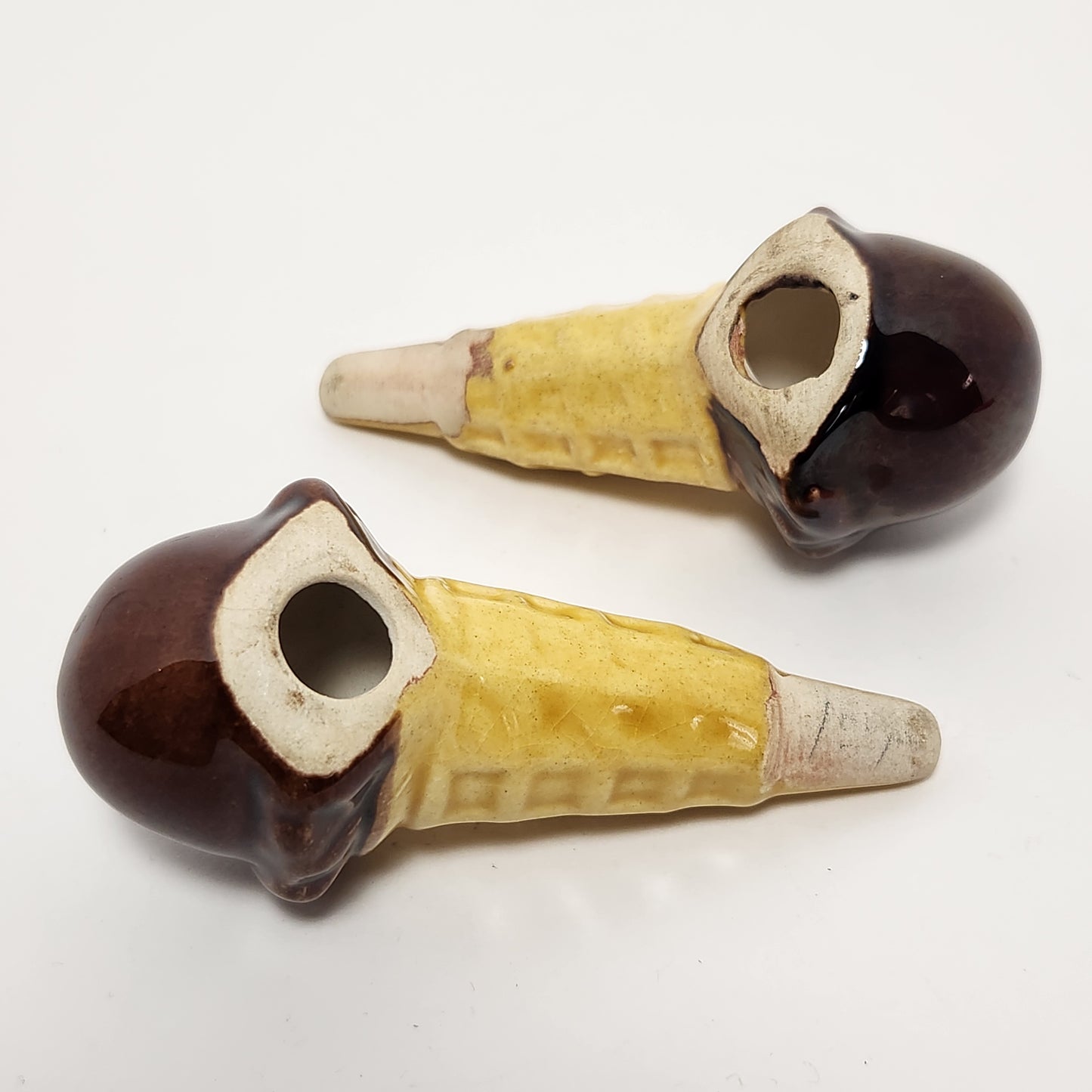 Chocolate Ice Cream Cones Salt and Pepper Shaker Set