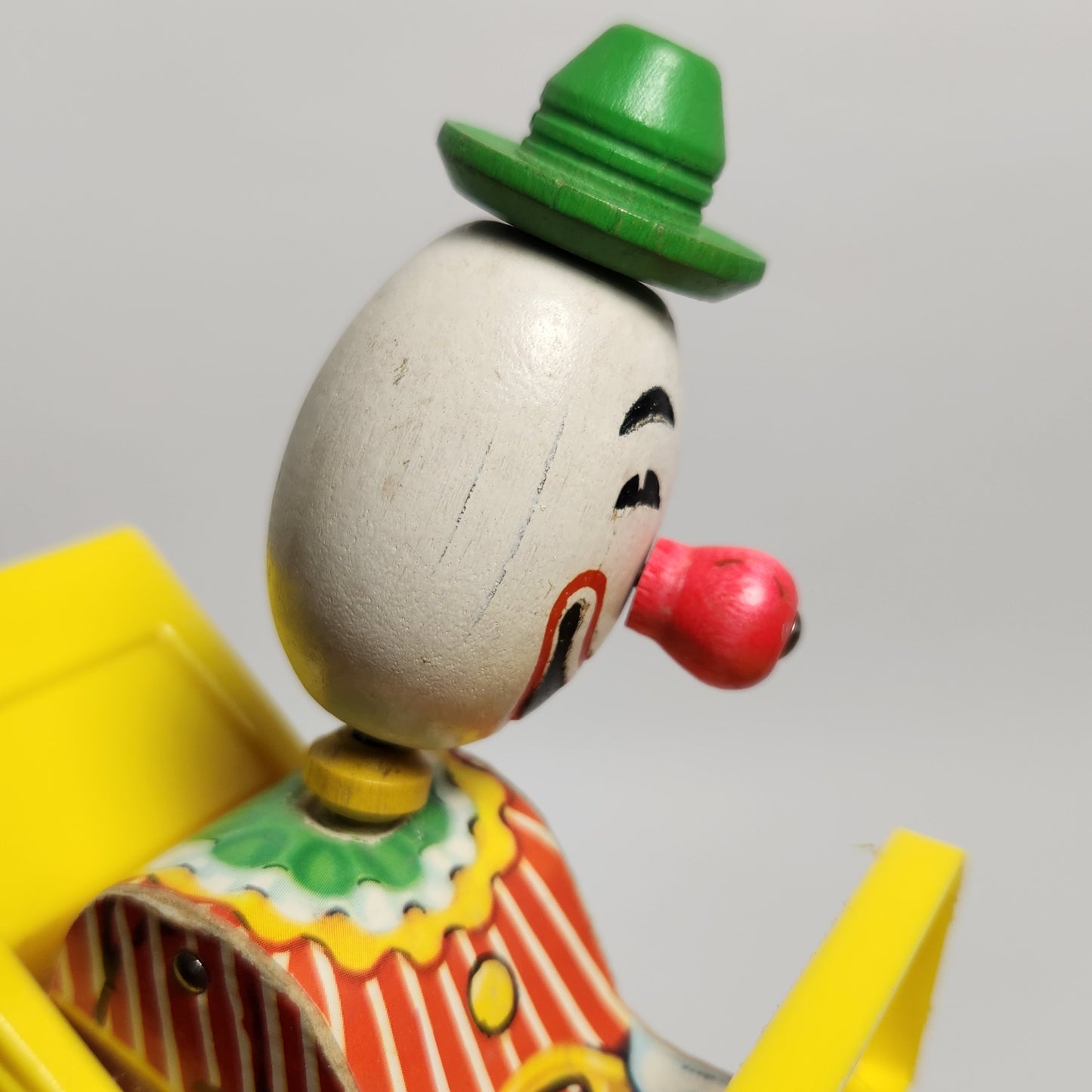 Fisher Price - Jolly Jalopy Clown Pull Toy 1965