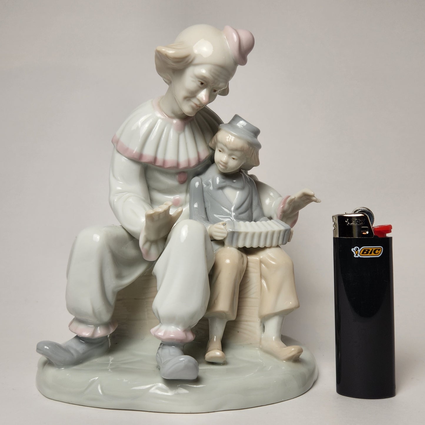 George Good Co. - Porcelain "Gaylord" Accordion Clown Figurine