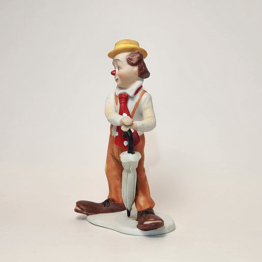 Arnart Imports - Porcelain Clown with Umbrella 1982