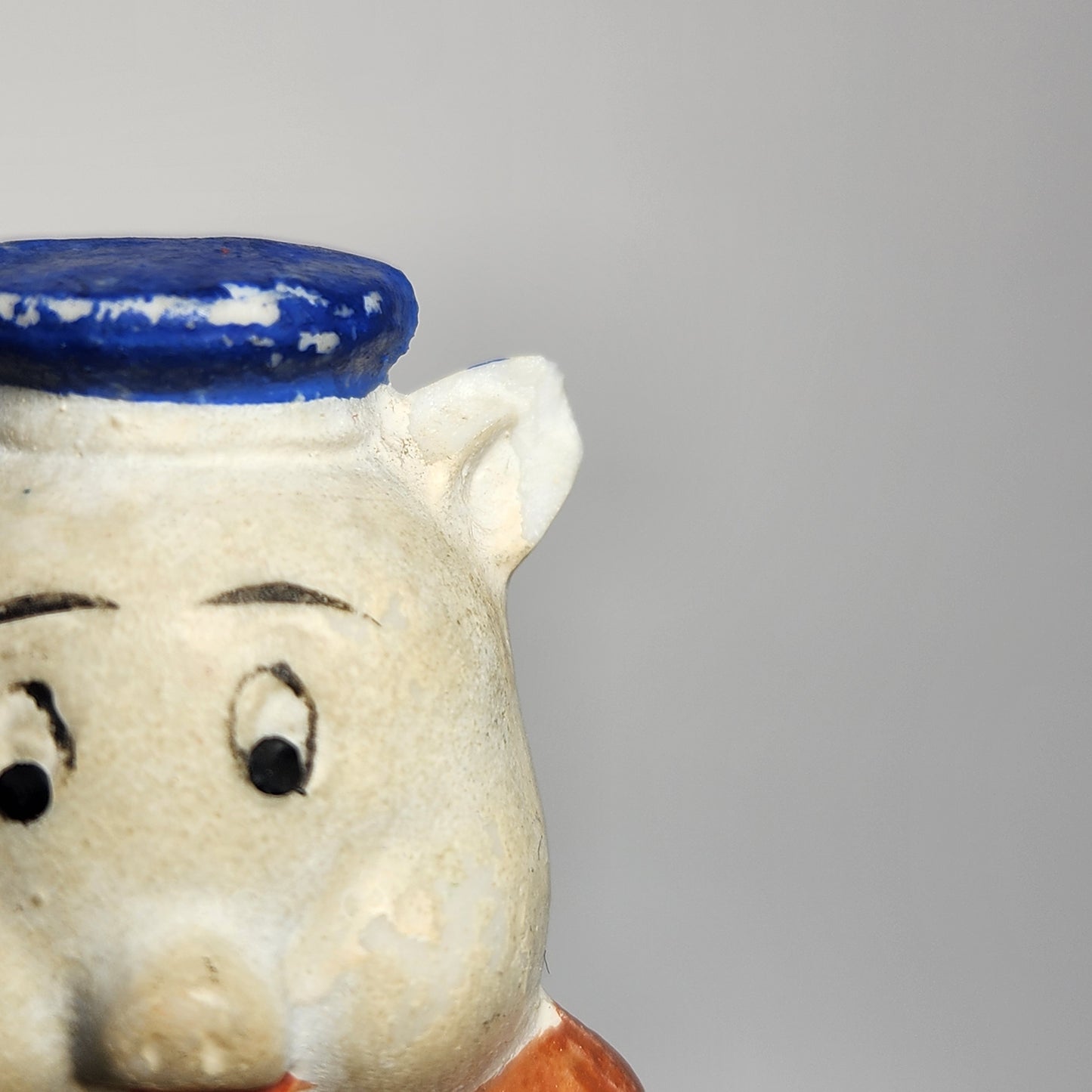 Walt Disney - Porcelain Bisque Three Little Pigs Band Figurines 1930s