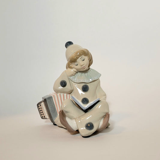 Lladro - Juan Huerta - Girl with Accordion Porcelain Figurine 1971