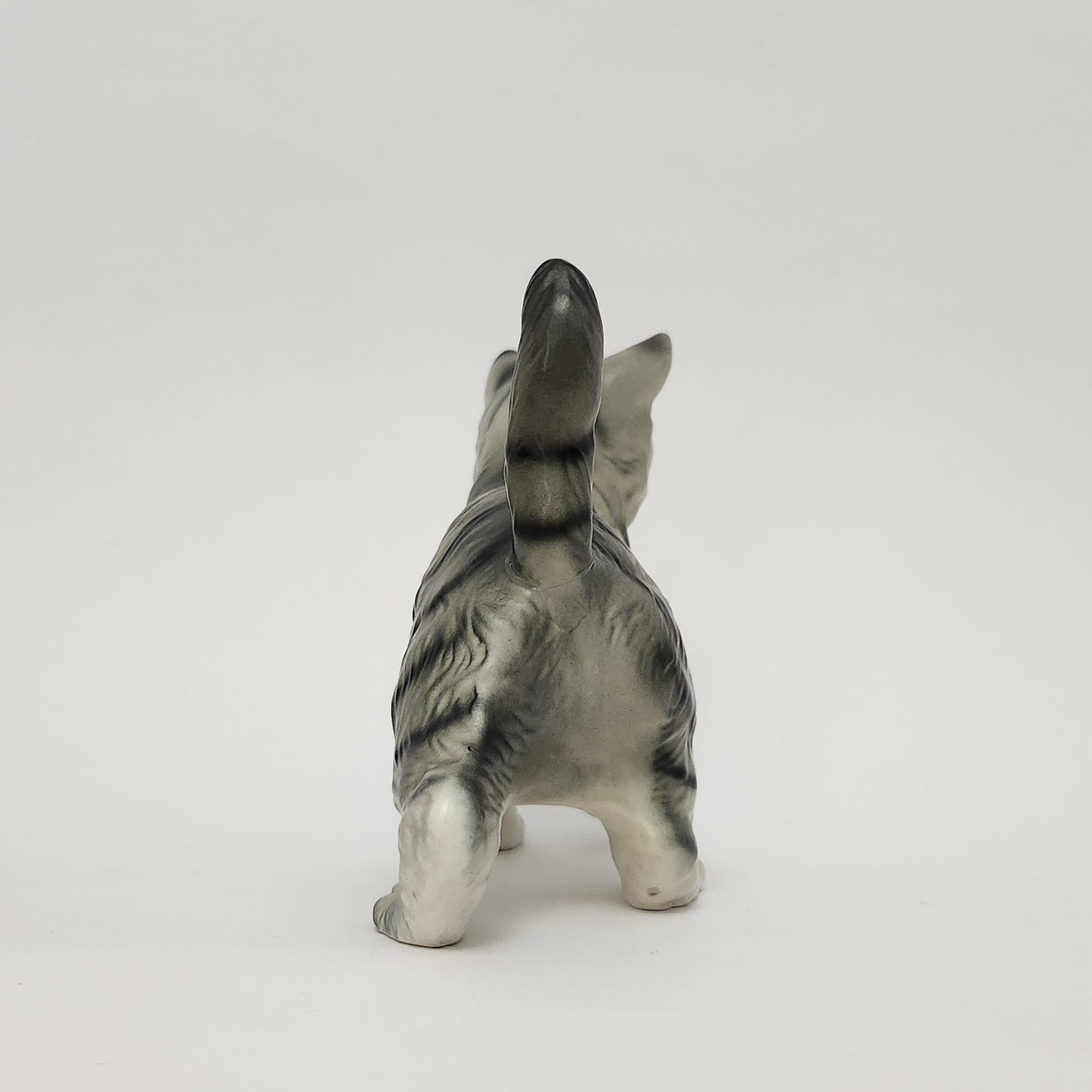 Lefton - Porcelain Gray Tabby Cat Figurine