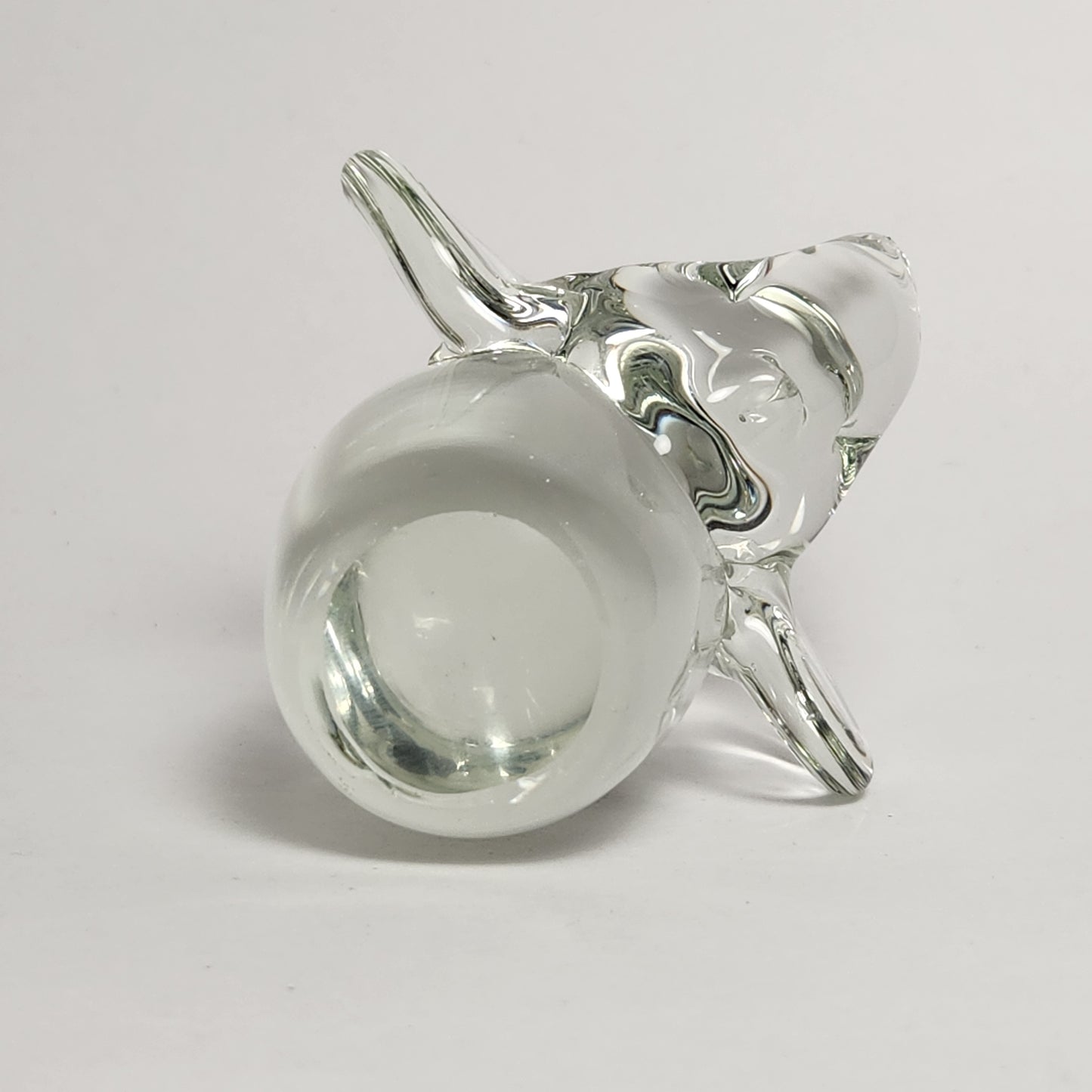 Clear Glass Elephant Figurine