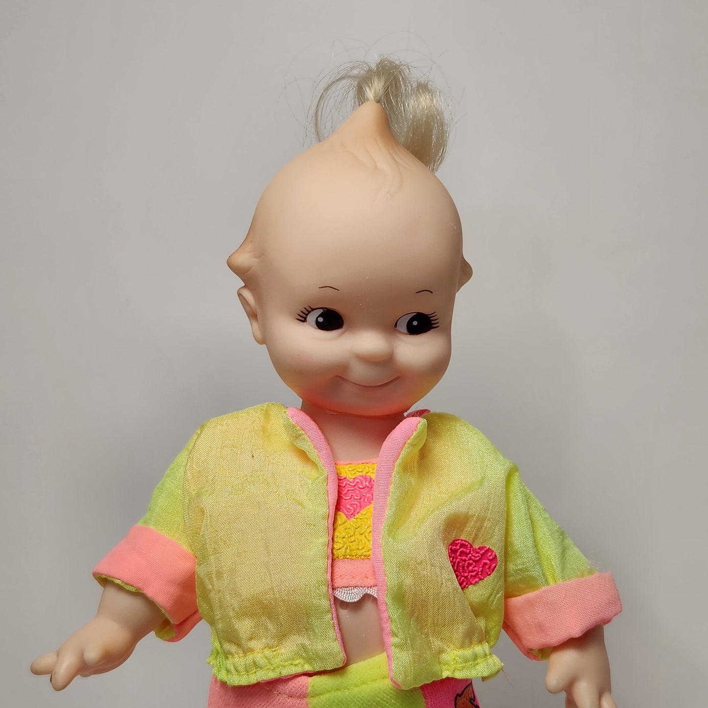 Roseart - Kewpie 8" Rubber Doll with Neon Outfit 1993