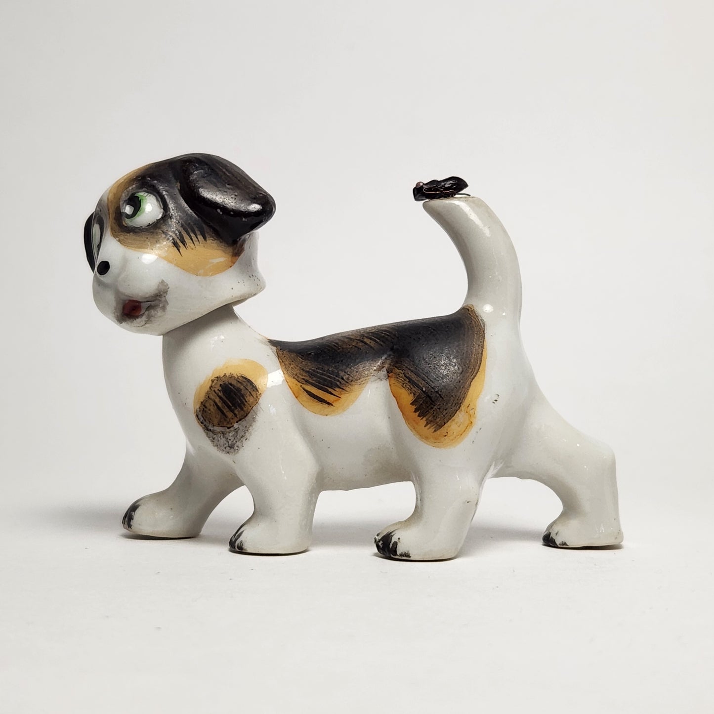 Porcelain Bobblehead Dog Figurine