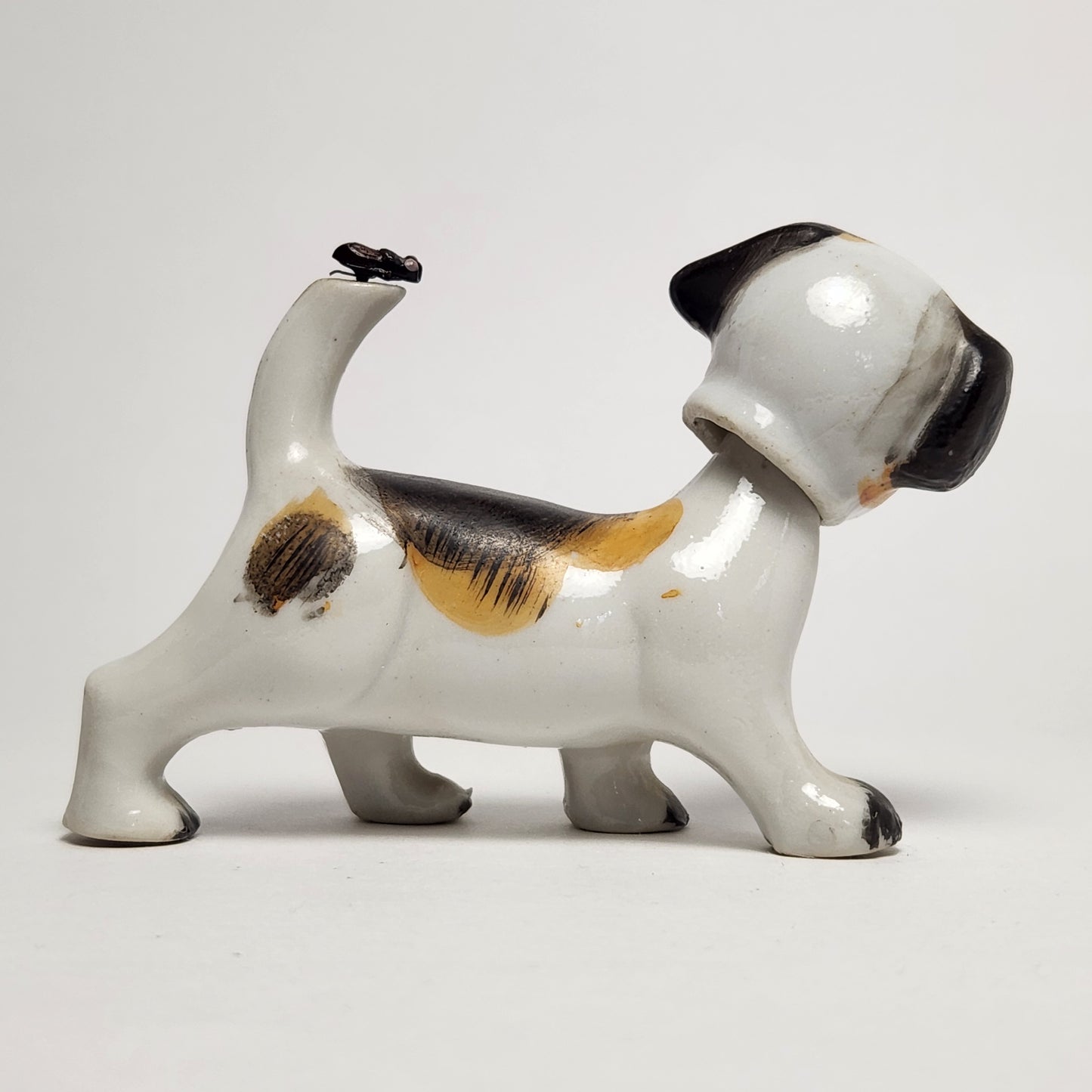 Porcelain Bobblehead Dog Figurine