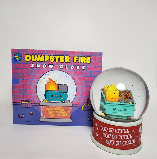 100% Soft - Dumpster Fire Snow Globe - NEW!