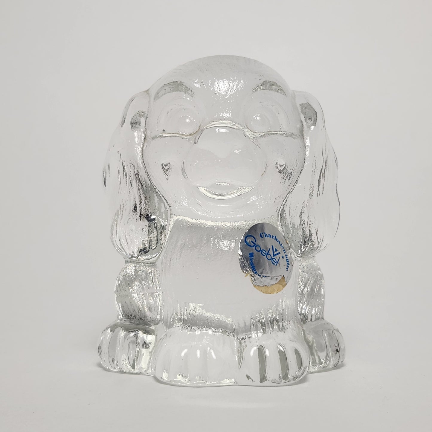 Goebel - Lead Crystal Dog Figurine 1980s