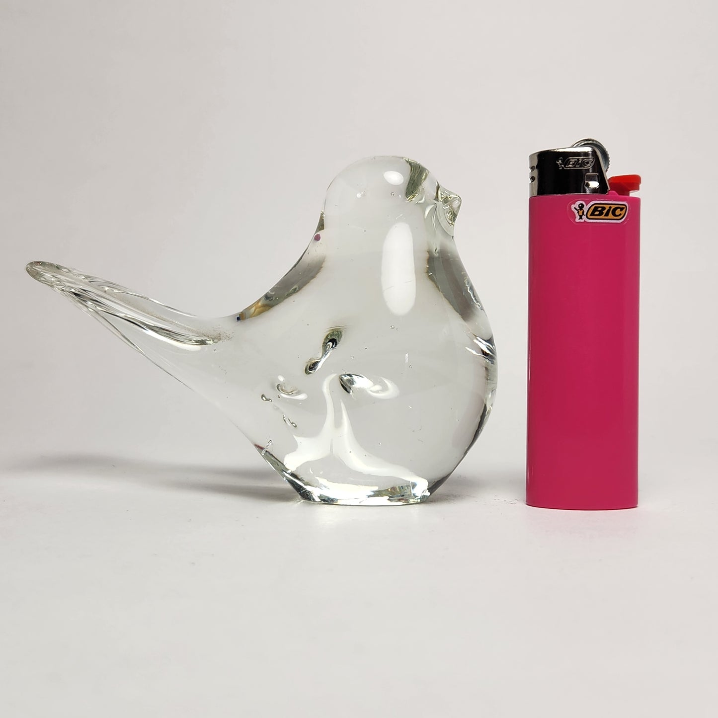 Interpur - Clear Glass Bird Figurine