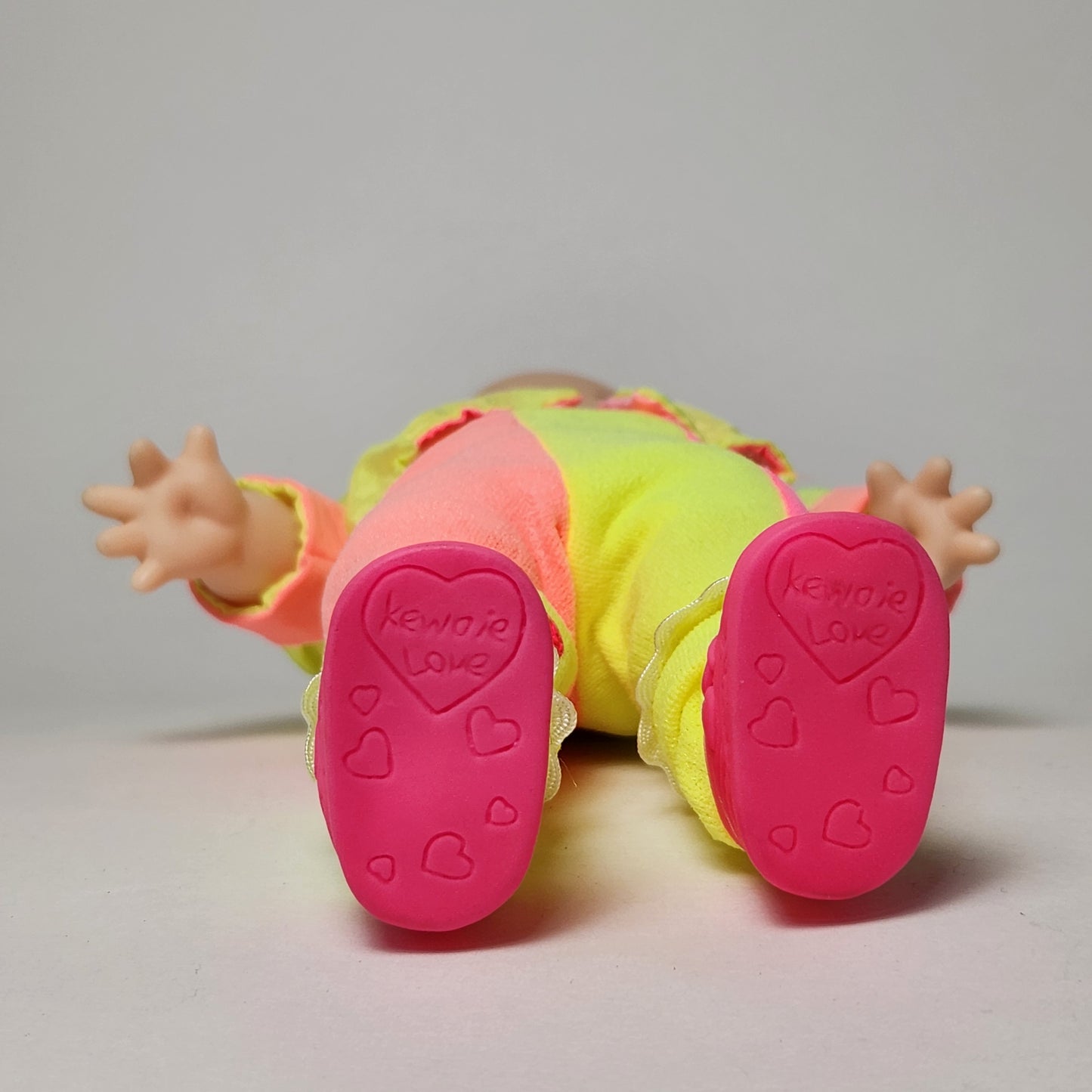 Roseart - Kewpie 8" Rubber Doll with Neon Outfit 1993