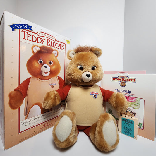 Worlds of Wonder - The World of Teddy Ruxpin Animated Talking Toy and Telephone (Bundle) 1990