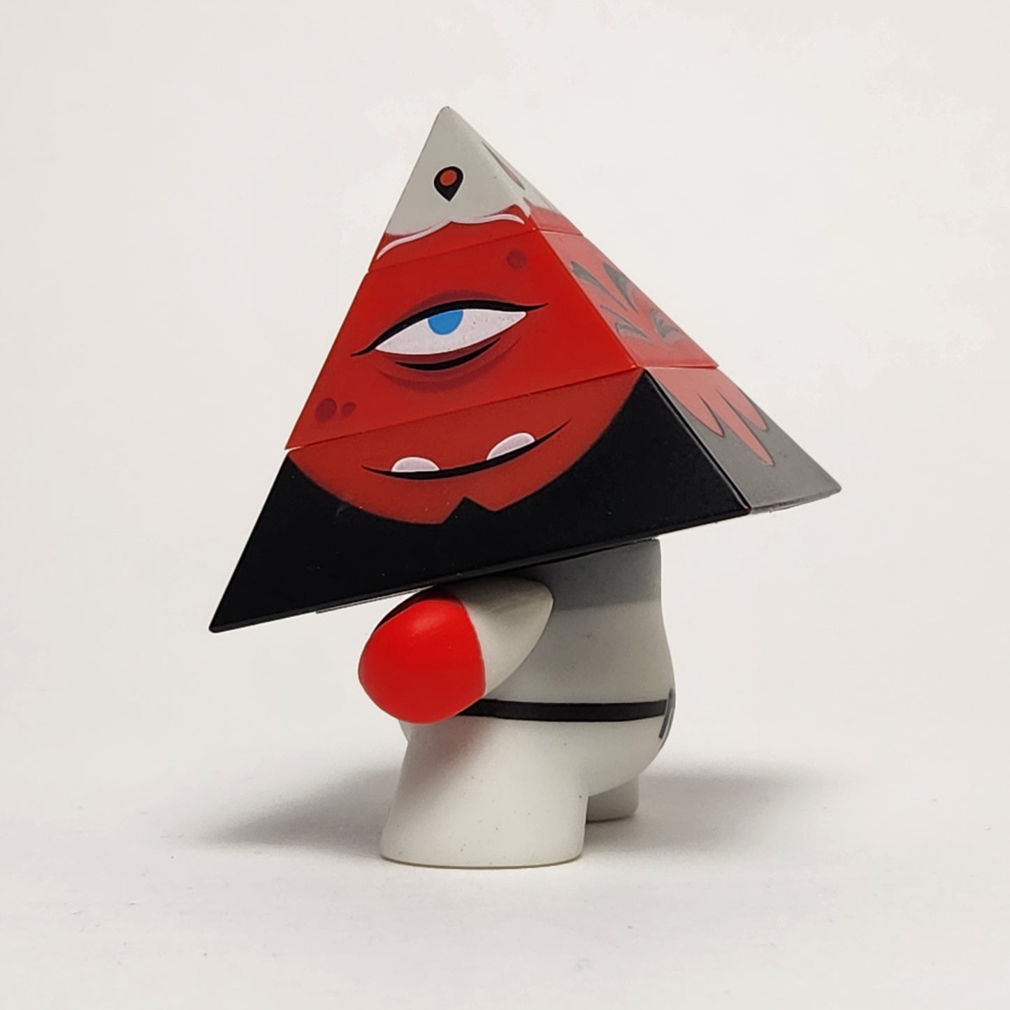 Kidrobot - Andrew Bell - Red Pyramidun Dunny 2013