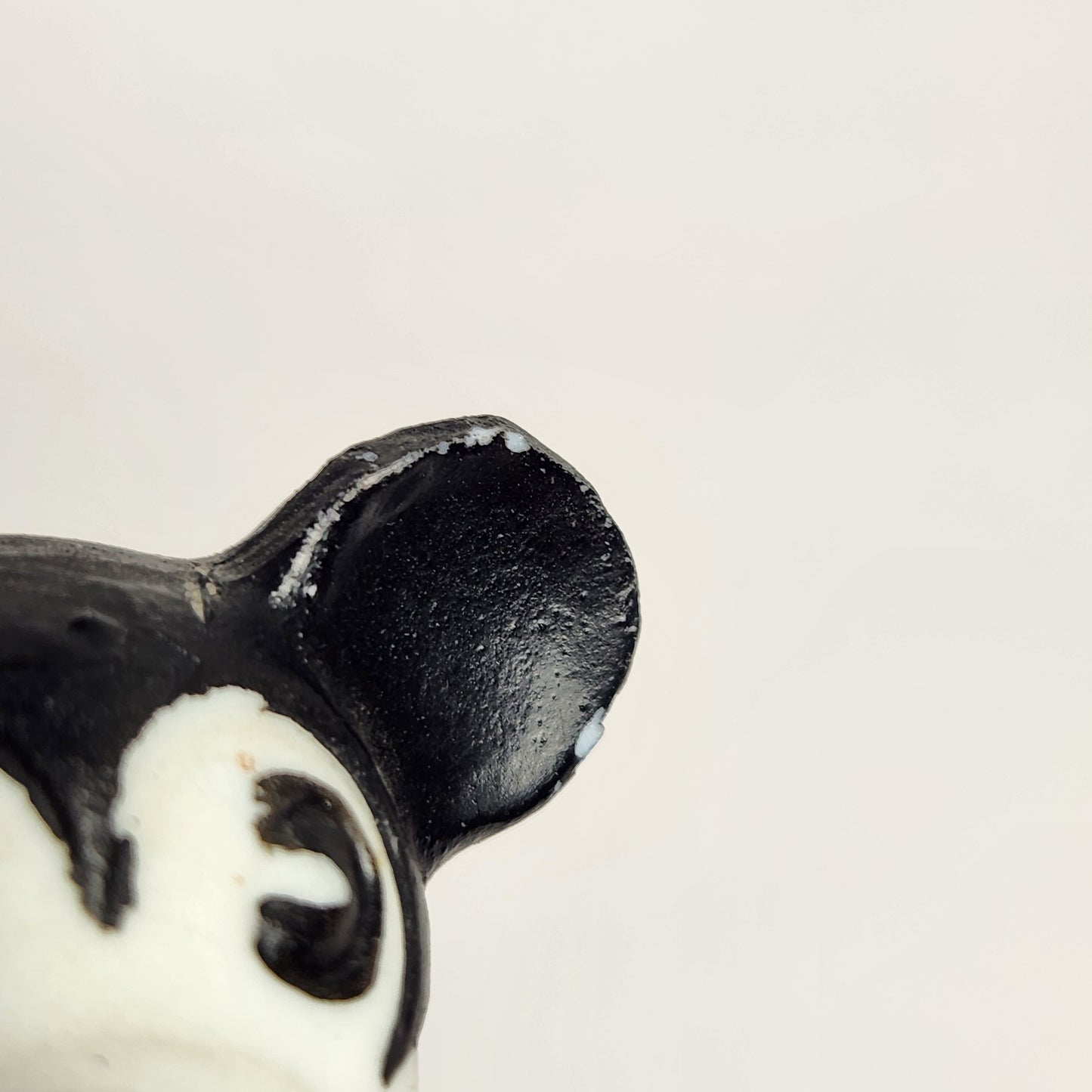 Porcelain Bisque Mickey Mouse Playing Horn Figurine 1930s