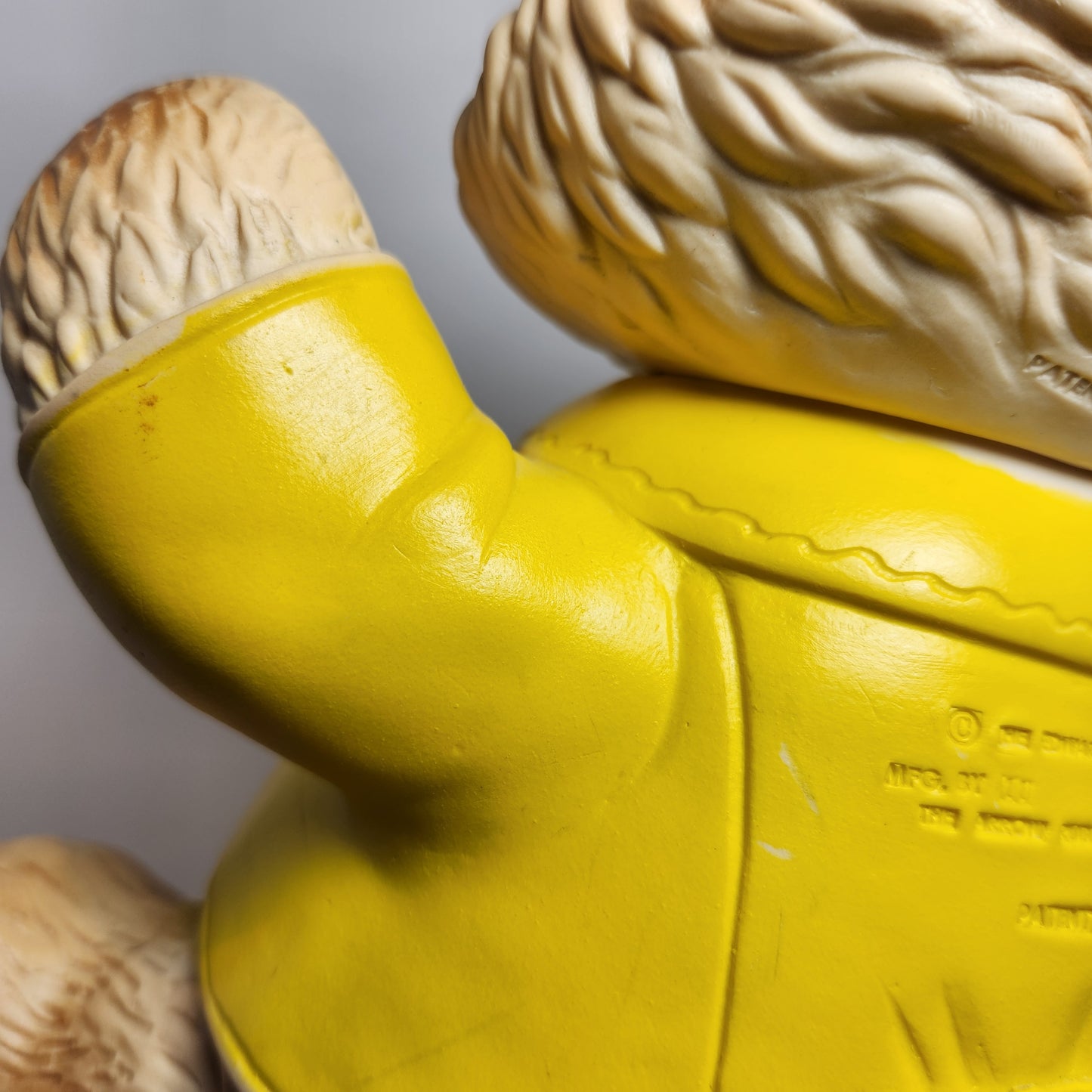 Arrow Rubber and Plastics Corporation - Edward Mobley - Yellow Bear Rubber Squeak Toy 1962