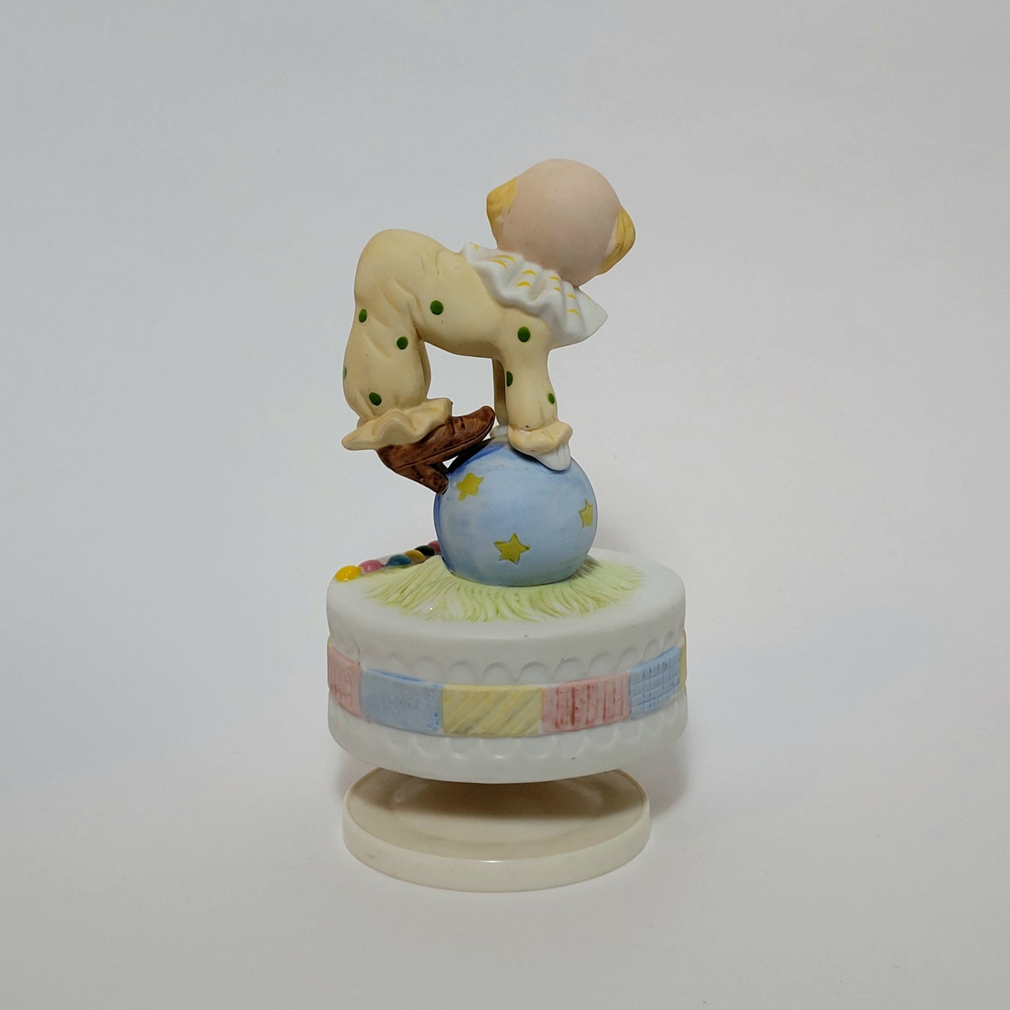 Lefton - Porcelain Clown Rotating Music Box