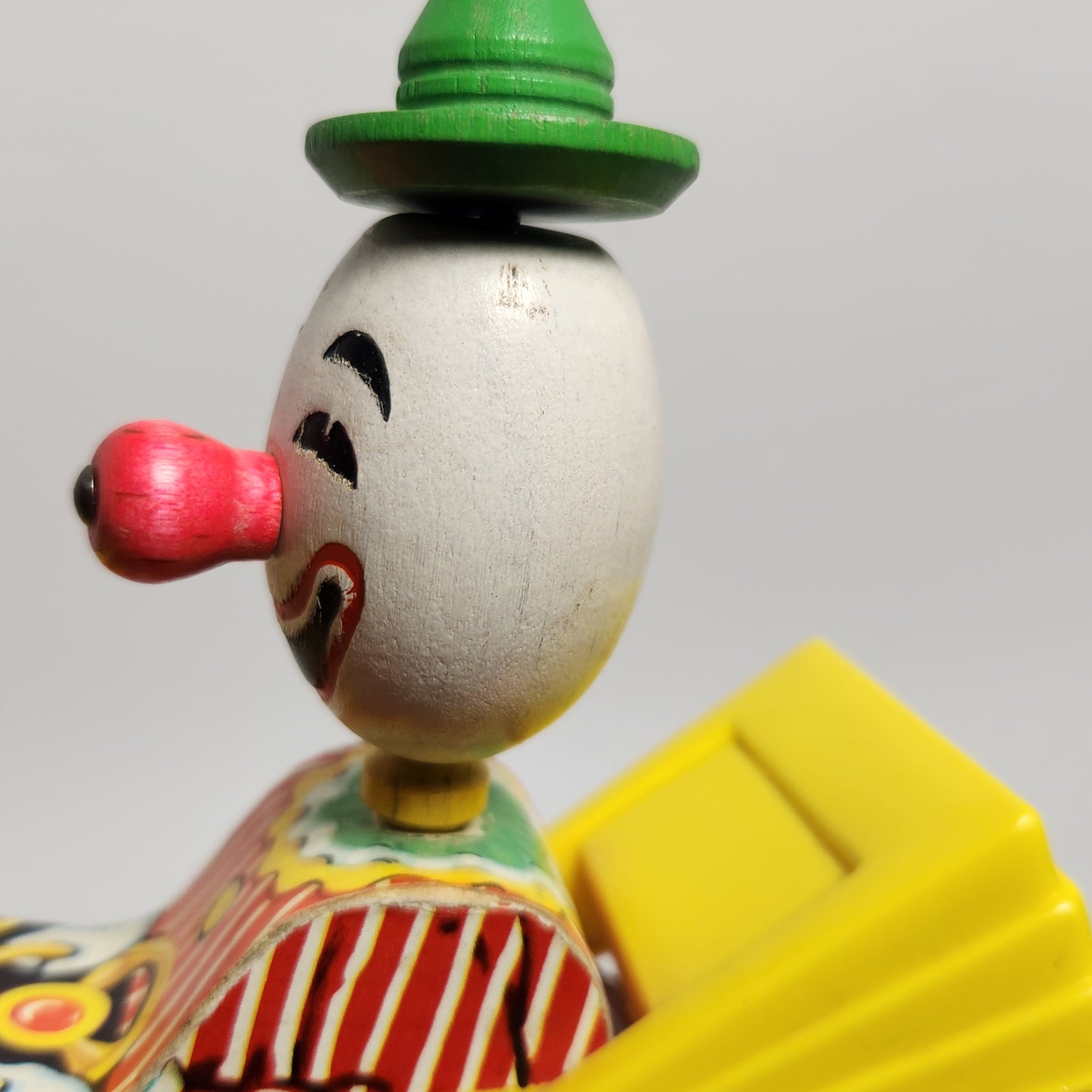 Fisher Price - Jolly Jalopy Clown Pull Toy 1965