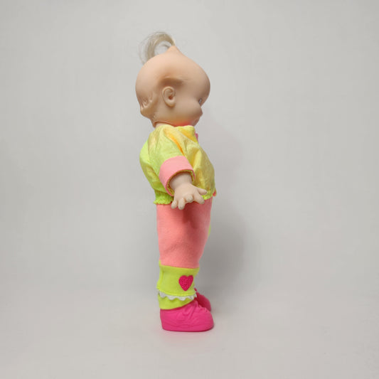 Roseart - Kewpie 8" Rubber Doll with Neon Outfit 1993