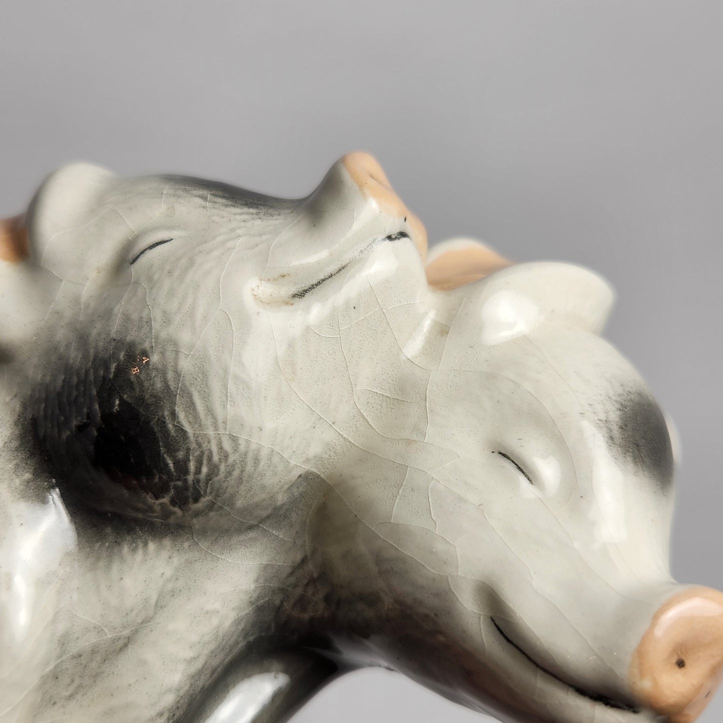 Ceramic Sleeping Pigs Figurine