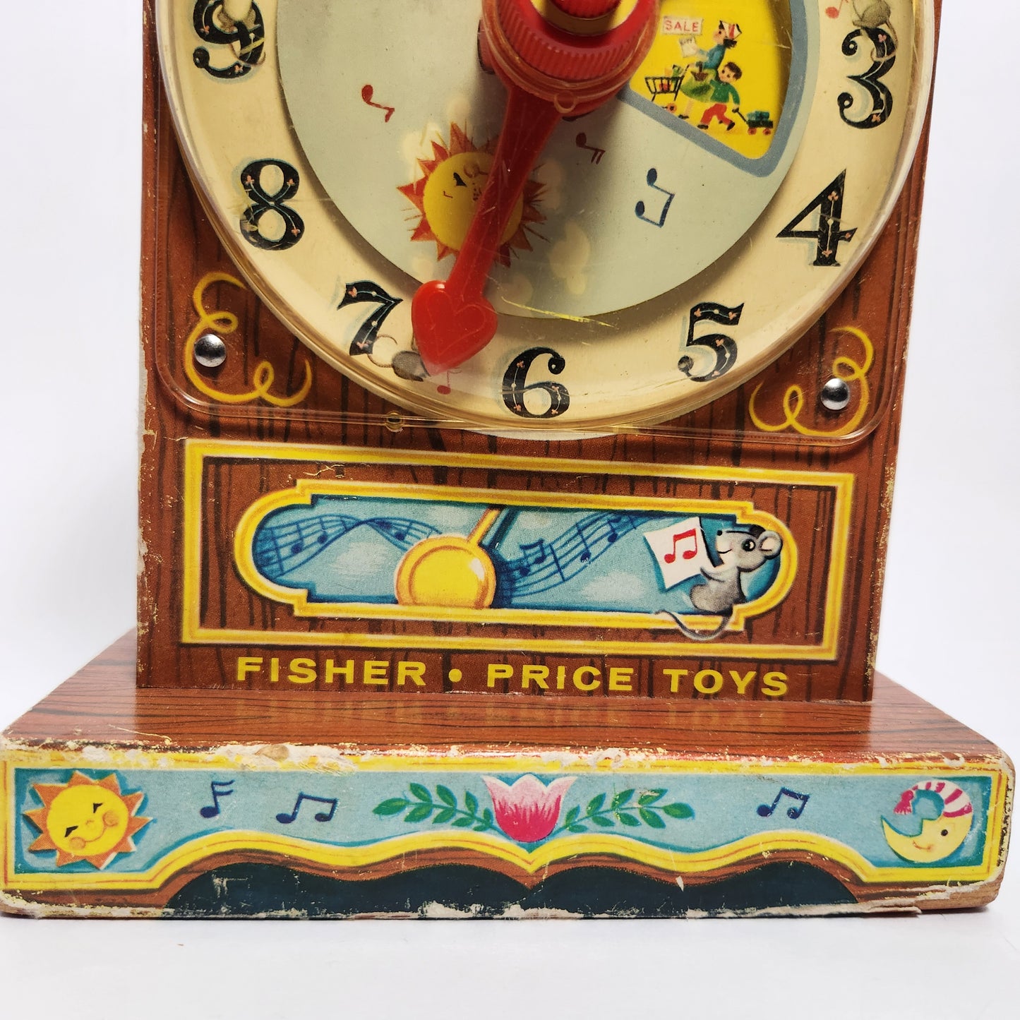 Fisher Price - Musical Tick Tock Clock Toy 1962