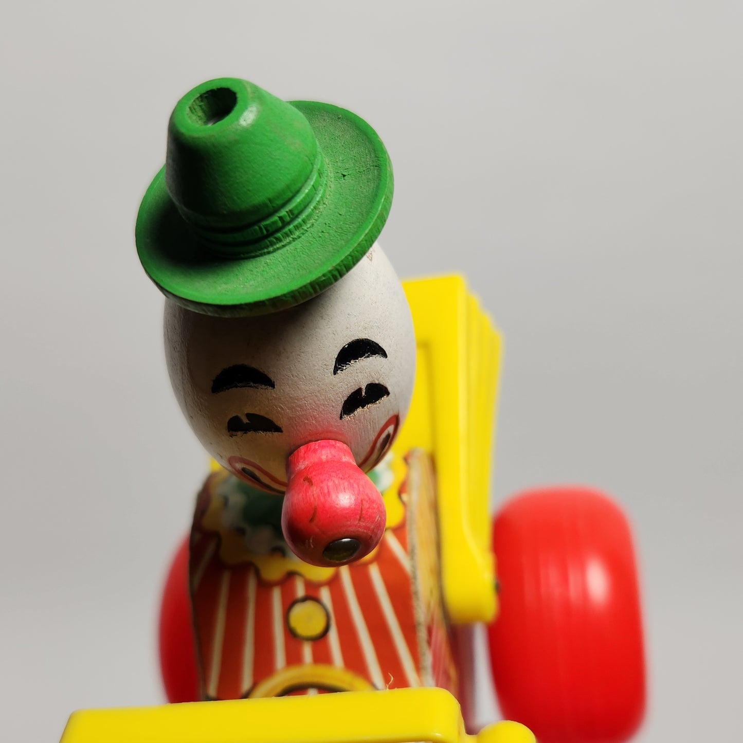 Fisher Price - Jolly Jalopy Clown Pull Toy 1965