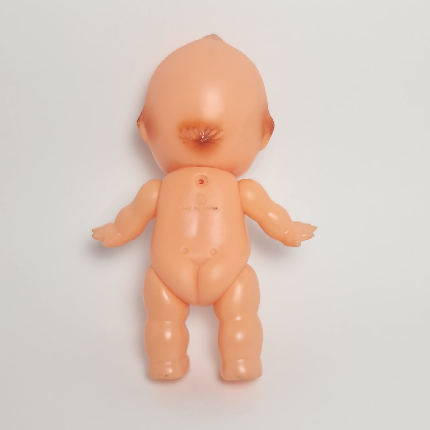 Kewpie 8" Rubber Squeak Doll with Crocheted Dress