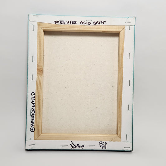 BANGcreated! - Miss Hiss: Acid Bath 10" Canvas 2019