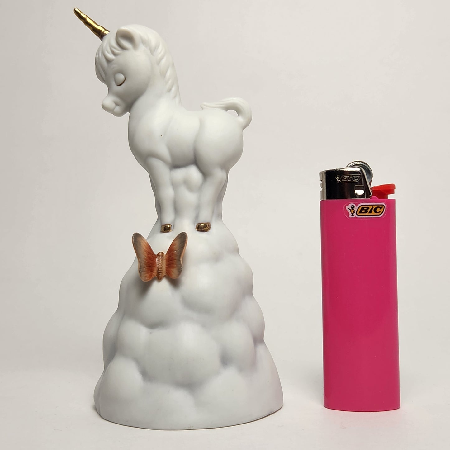 Enesco - Unicorn on Cloud with Butterfly Porcelain Bisque Bell