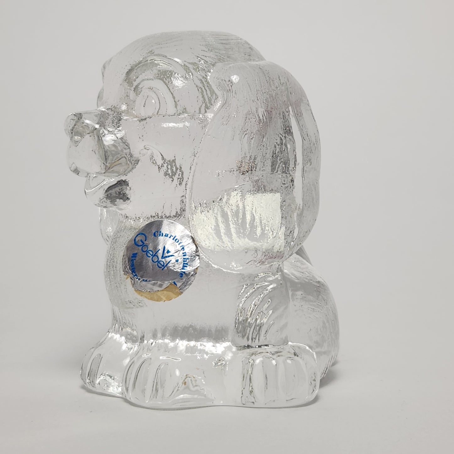 Goebel - Lead Crystal Dog Figurine 1980s