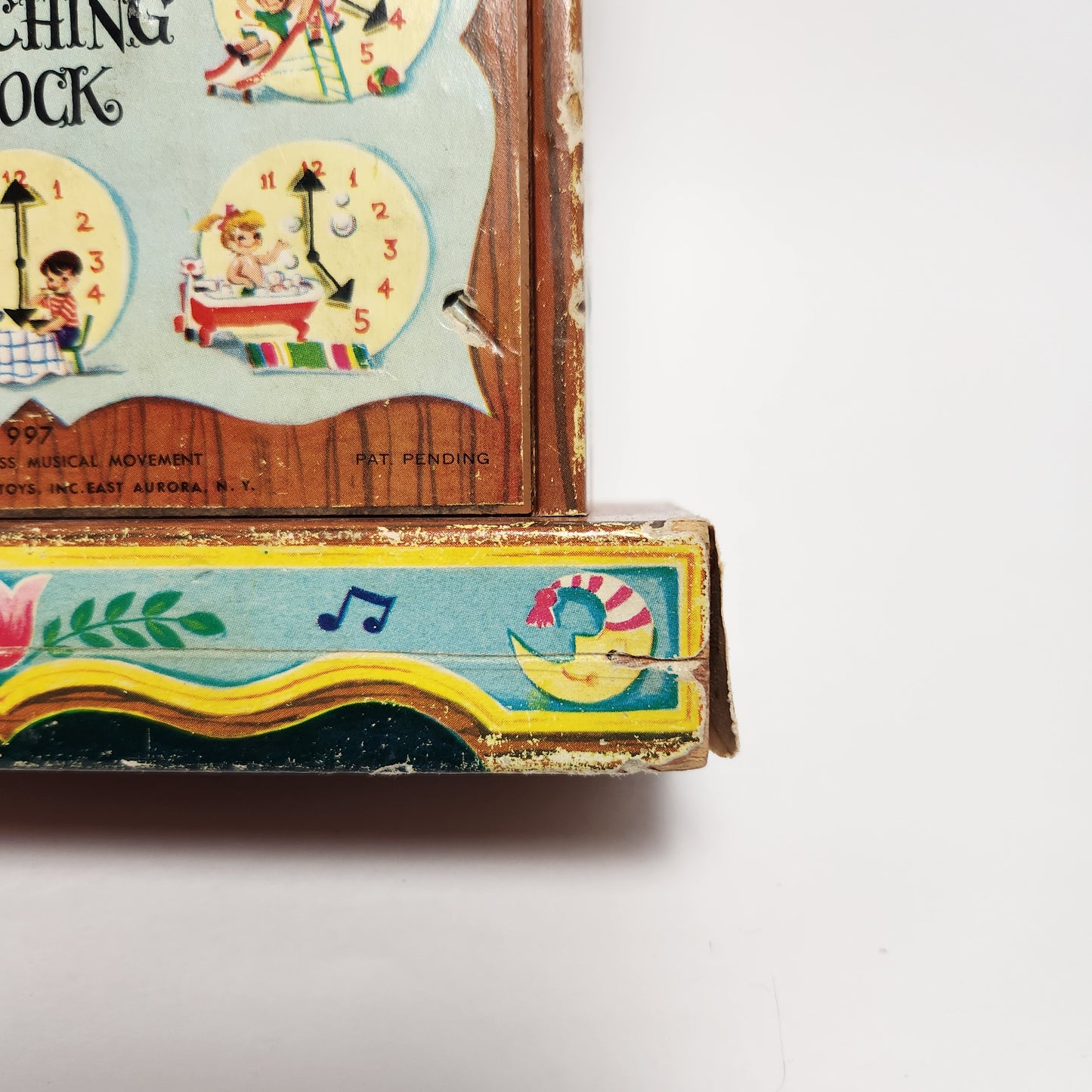 Fisher Price - Musical Tick Tock Clock Toy 1962