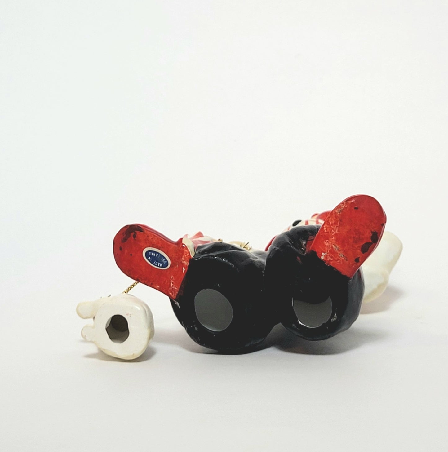 Enesco - Porcelain Clown with Dog on Leash Figurine