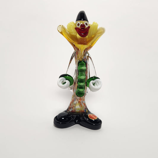 Murano - Multicolor Glass Clown Figurine