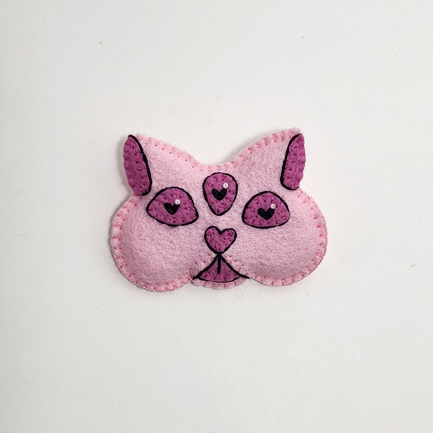 BANGcreated! - Love Cats 1.75" x 2.25" Felt Pin