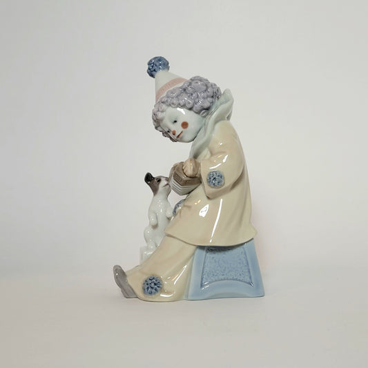 Lladro - Jose Puche - Pierrot with Concertina Porcelain Figurine 1985
