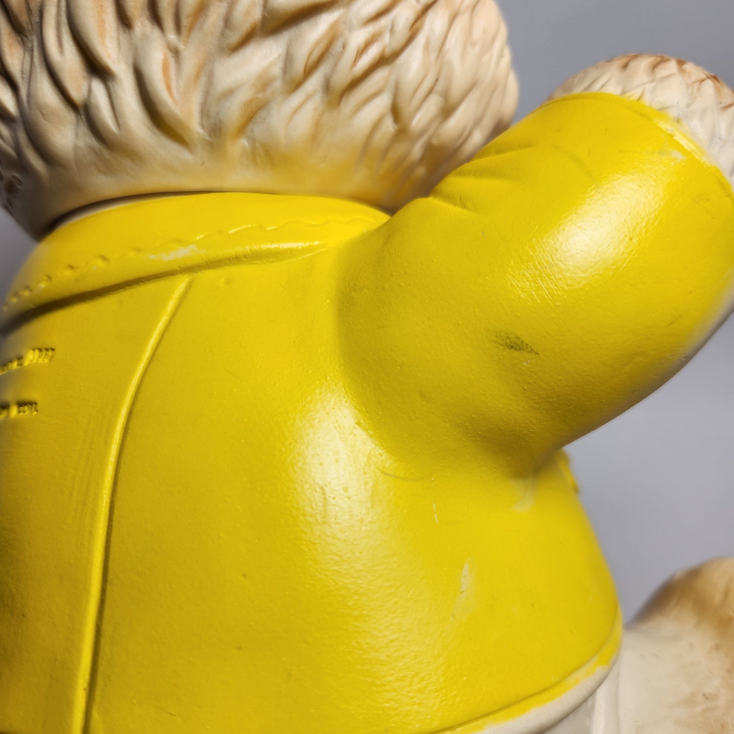 Arrow Rubber and Plastics Corporation - Edward Mobley - Yellow Bear Rubber Squeak Toy 1962