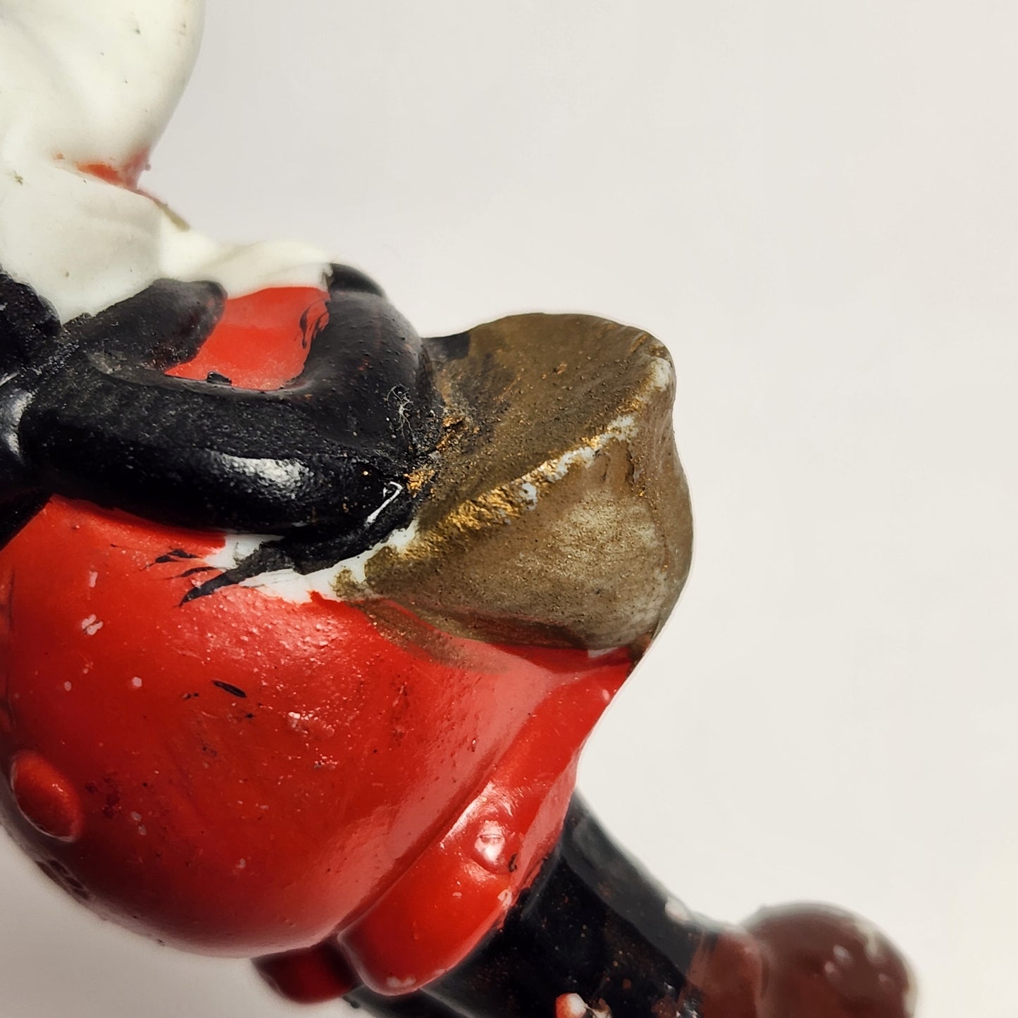 Porcelain Bisque Mickey Mouse Playing Horn Figurine 1930s