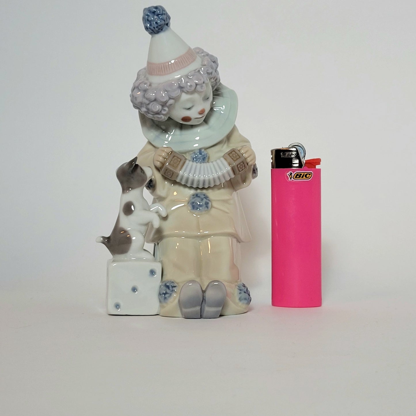 Lladro - Jose Puche - Pierrot with Concertina Porcelain Figurine 1985