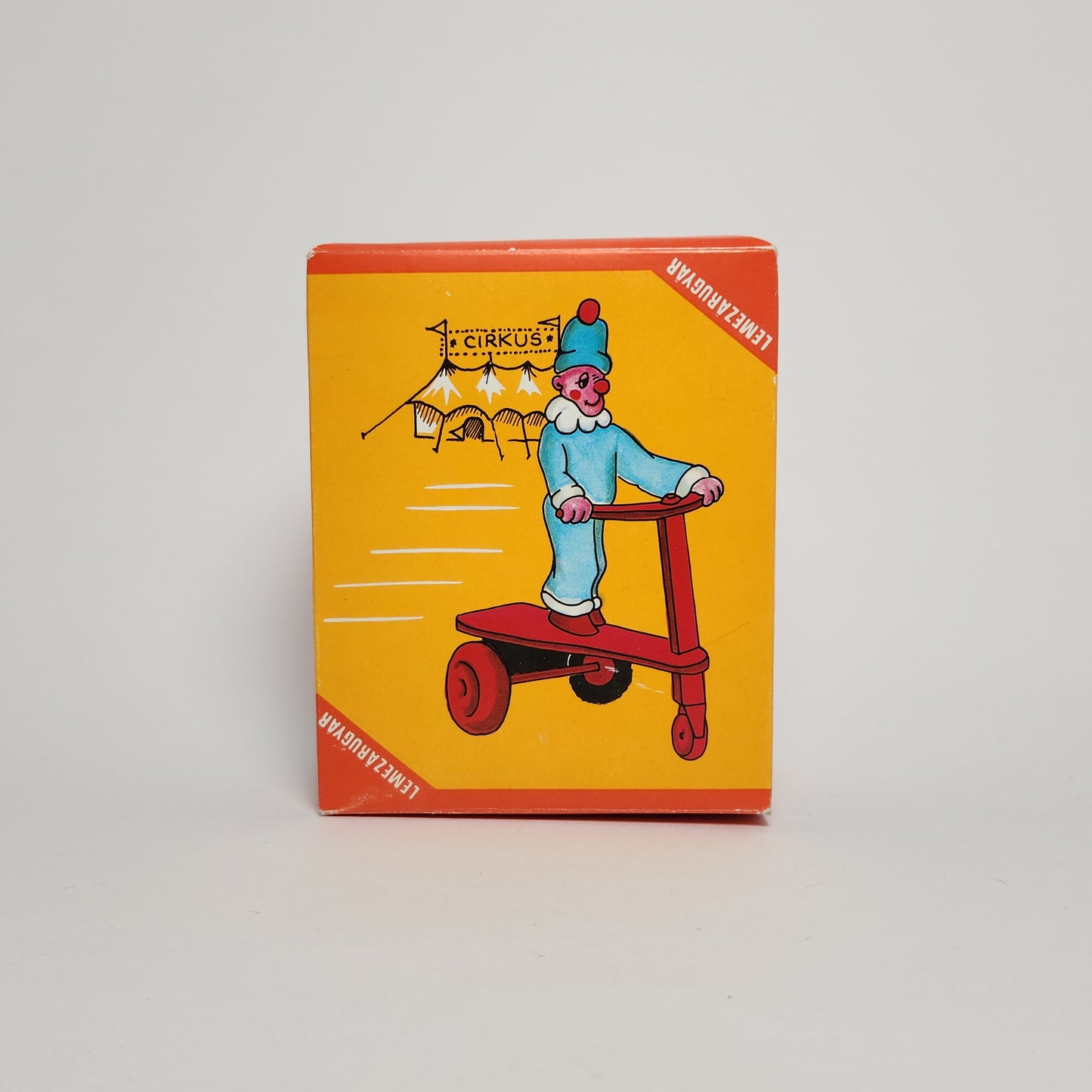 Lemezarugyar - Tin Lithographed Clown on Scooter Wind-up Toy