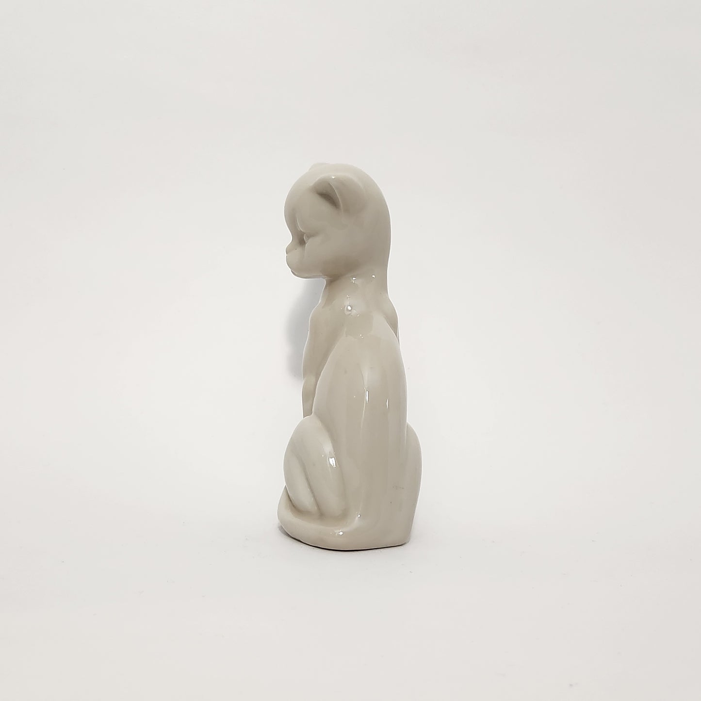 Enesco - Porcelain White Cat Figurines Set of 2
