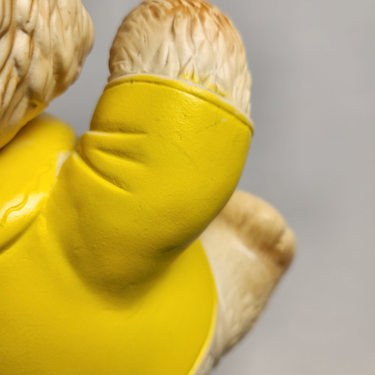 Arrow Rubber and Plastics Corporation - Edward Mobley - Yellow Bear Rubber Squeak Toy 1962