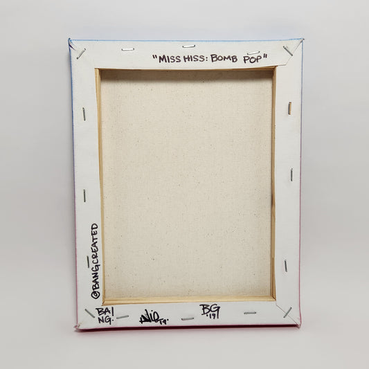 BANGcreated! - Miss Hiss: Bomb Pop 10" Canvas 2019