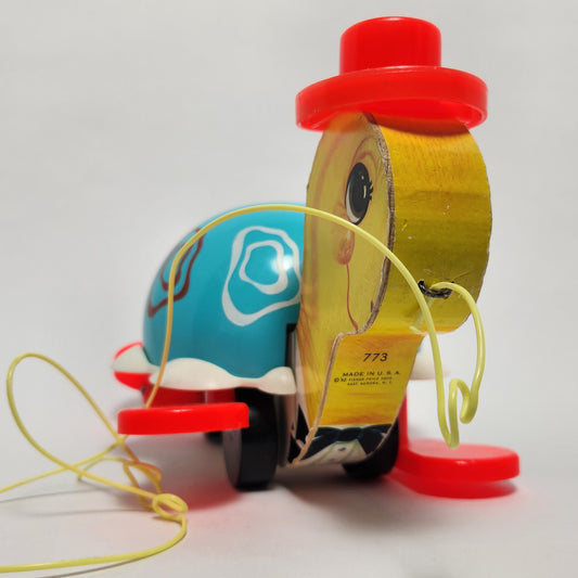 Fisher Price - Tip Toe Turtle Pull Toy 1962