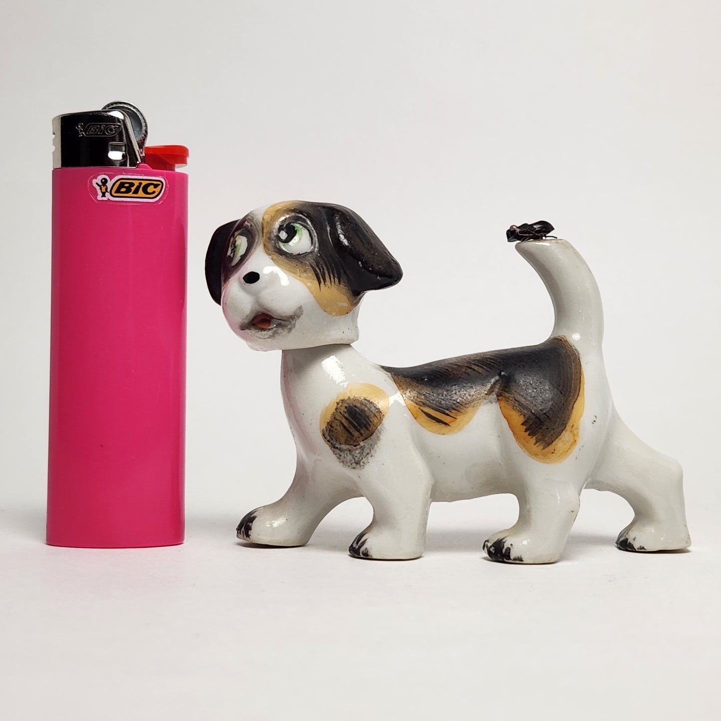Porcelain Bobblehead Dog Figurine