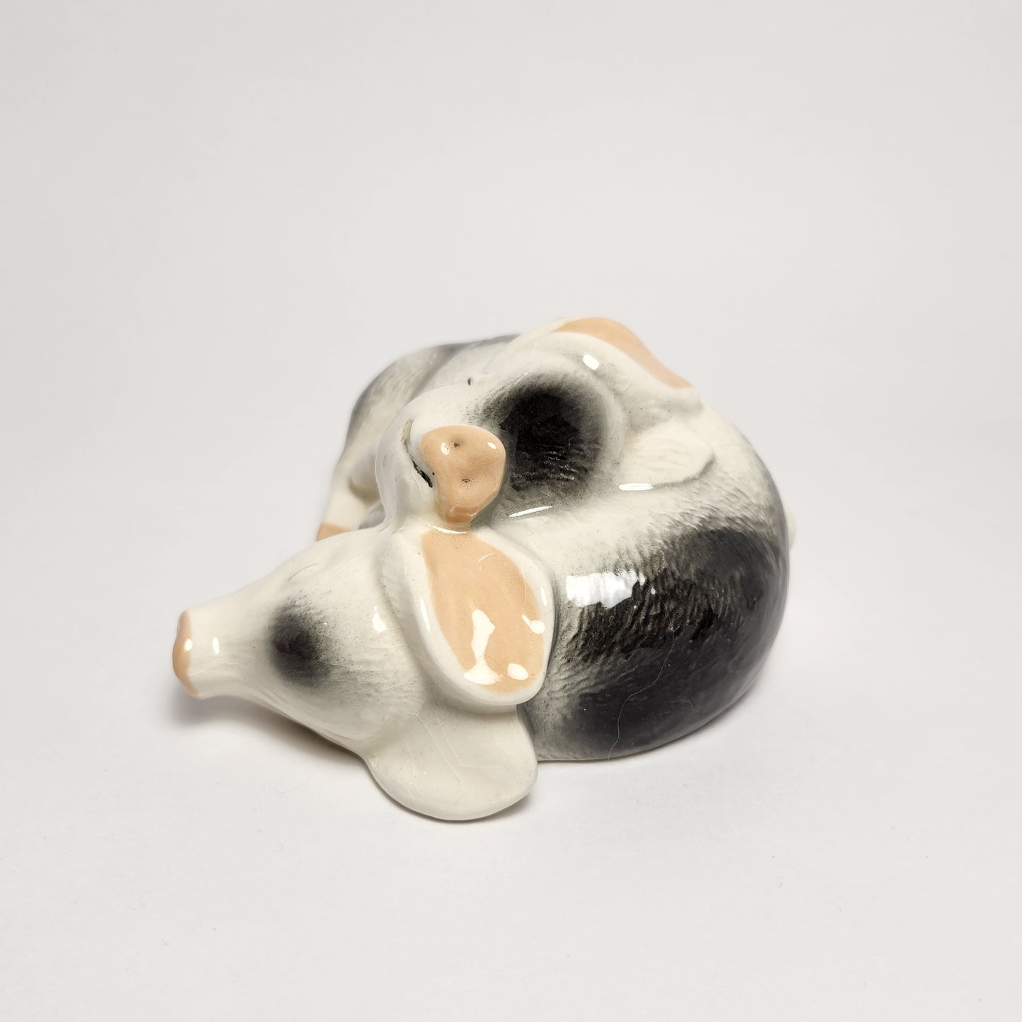 Ceramic Sleeping Pigs Figurine
