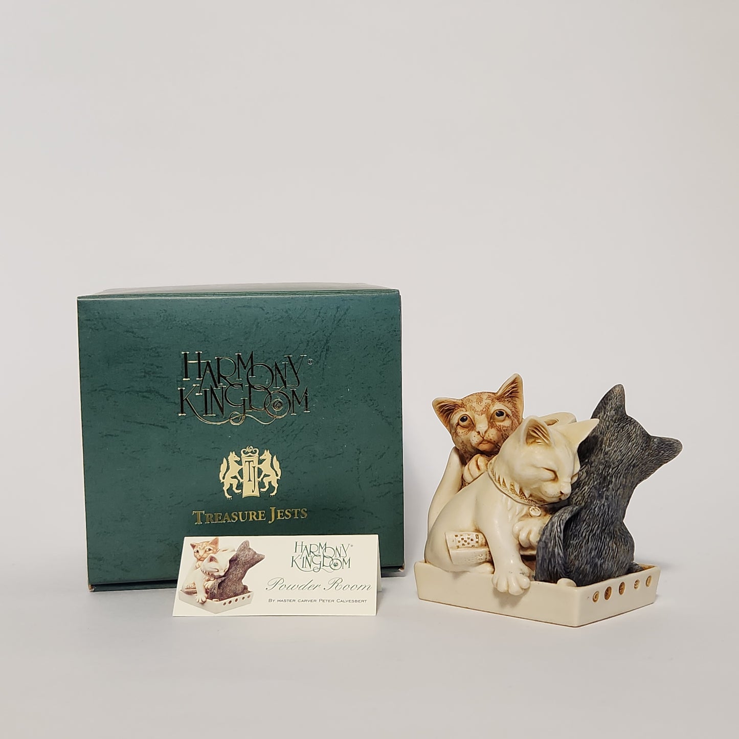 Harmony Kingdom - Peter Calvesbert - Powder Room Trinket Box 2001